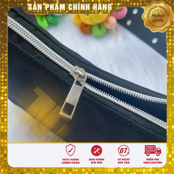 Túi đeo chéo nữ nhiều khoen mini vải canvas thon thả giá cực mềm đẹp đẹp tươi DC01