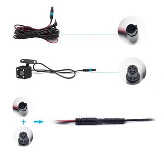 (đặt mua nhắn shop tư vấn) Camera Lùi Cho Camera Hành Trình 5 Chân 4LED Với Dây Cáp 6M Góc Rộng 140 Độ