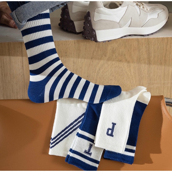 Vớ Tất cổ cao Unisex chữ P, T phong cách thể thao, trẻ trung và năng động.