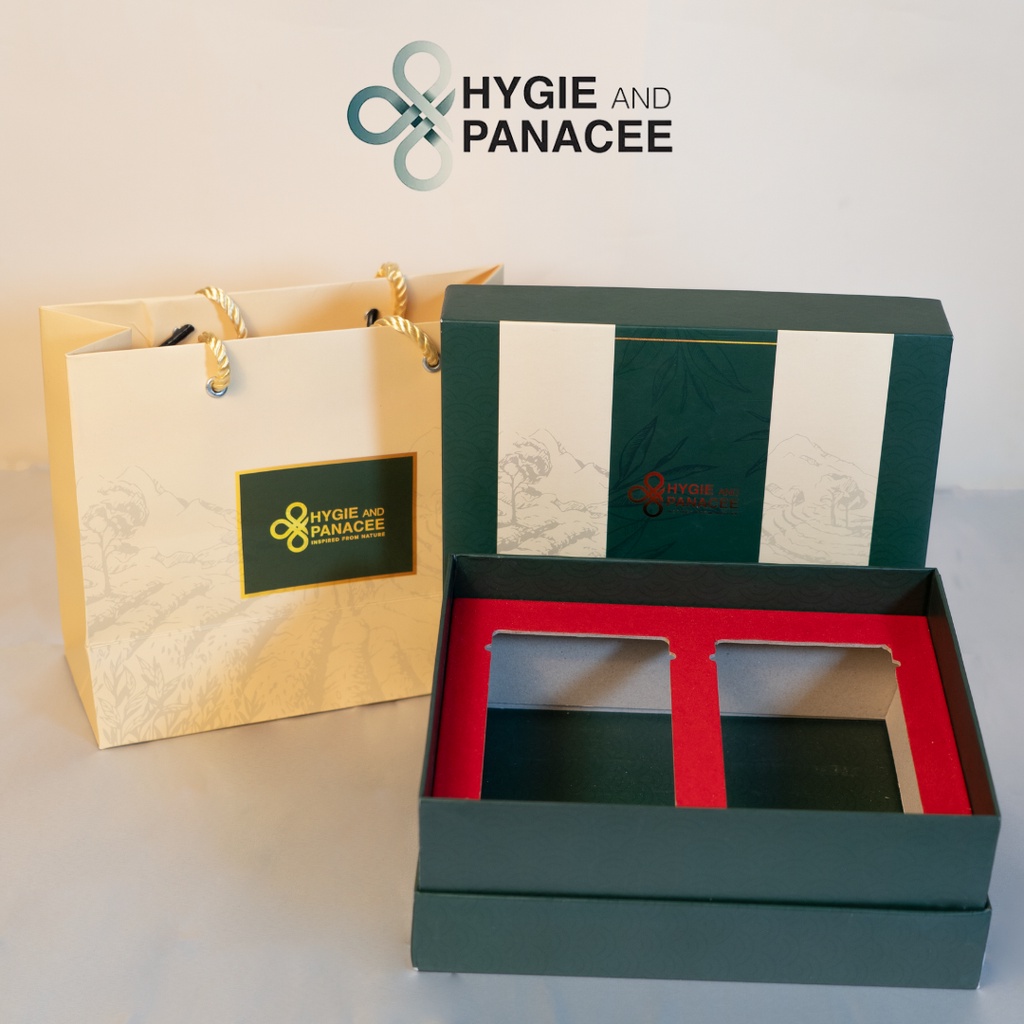 [Mã BMLTB200 giảm đến 100K đơn 499K] Vỏ hộp quà tặng Hygie&Panacee - set 2 trà / 3 trà (loại 250g)