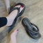 Dép Nữ Xỏ Ngón Cao Su Non Quai Phồng Cao 5cm Đế Dày Đúc Đi Mưa -Trinh Lê Shop Giày Dép
