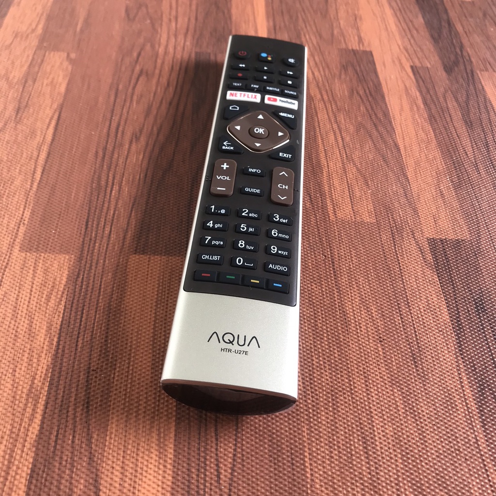 Điều khiển tivi aqua có giọng nói hàng chính hãng, Remote TV AQUA hàng chính hãng mới 100%