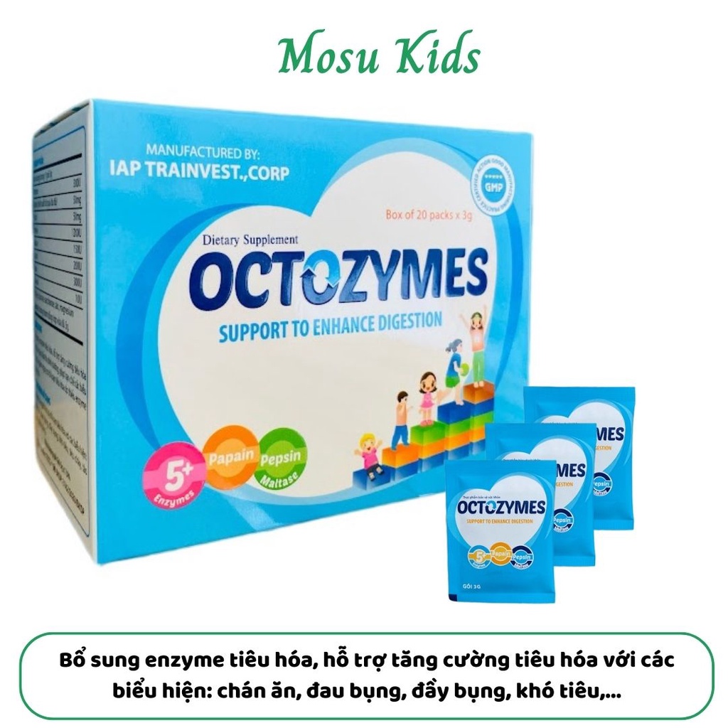 Men tiêu hóa Octozymes bổ sung 8 loại enzymes hỗ trợ tăng cường hệ tiêu ...