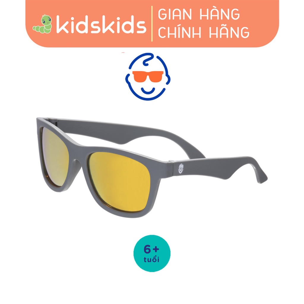 Kính chống tia cực tím có tròng kính phân cực trẻ em Babiators – The Islander, tráng gương màu cam, 6-10 tuổi