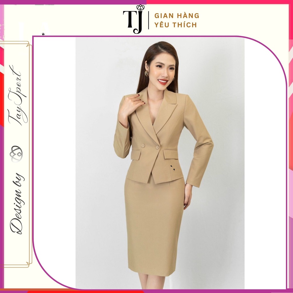 Set vest chân váy bút chì thời trang công sở ( hàng thiết kế - ảnh thật )