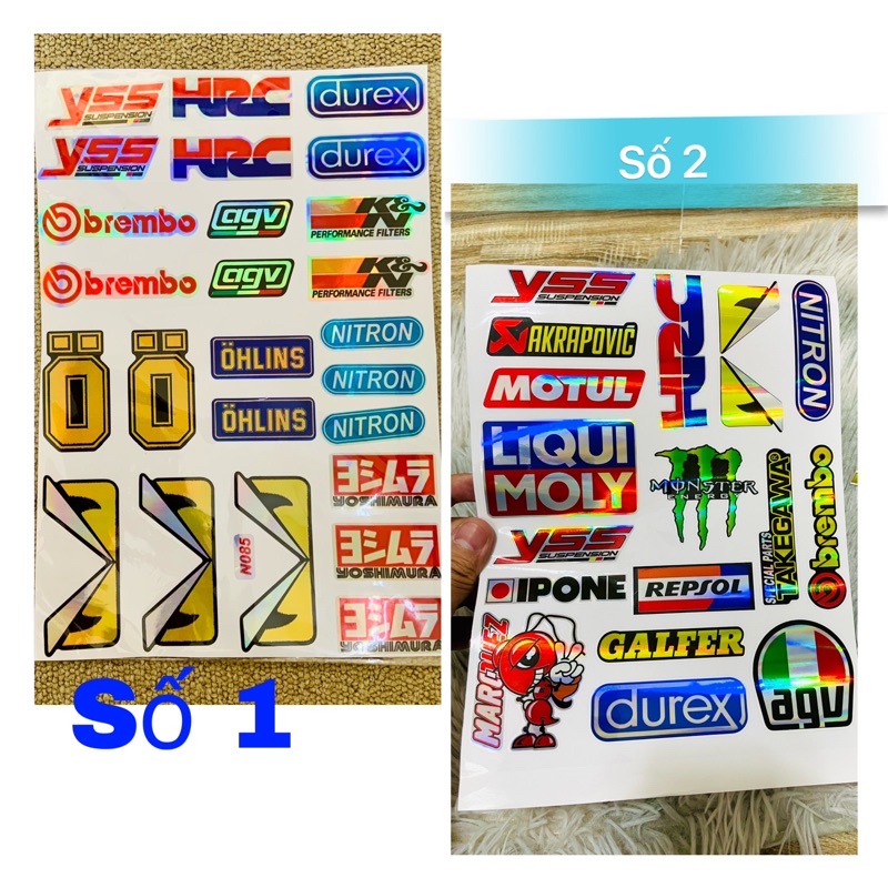 Tem candy phản quan logo các thương hiệu nổi tiếng | Shopee Việt Nam