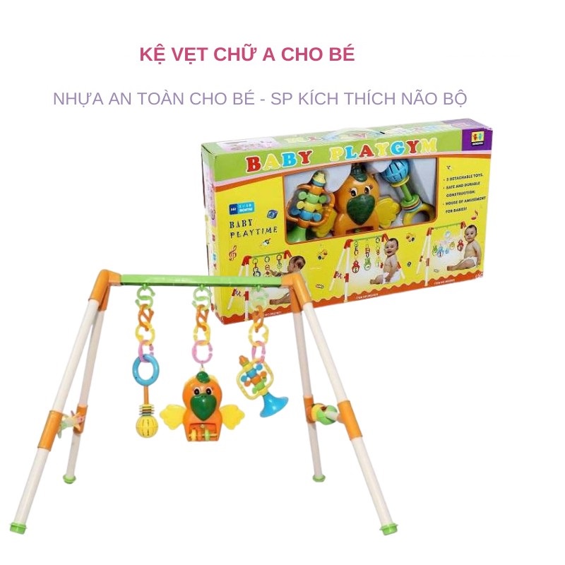 Kệ Đồ Chơi Chữ A, Kệ Vẹt Chữ A Cho Bé Nằm Chơi