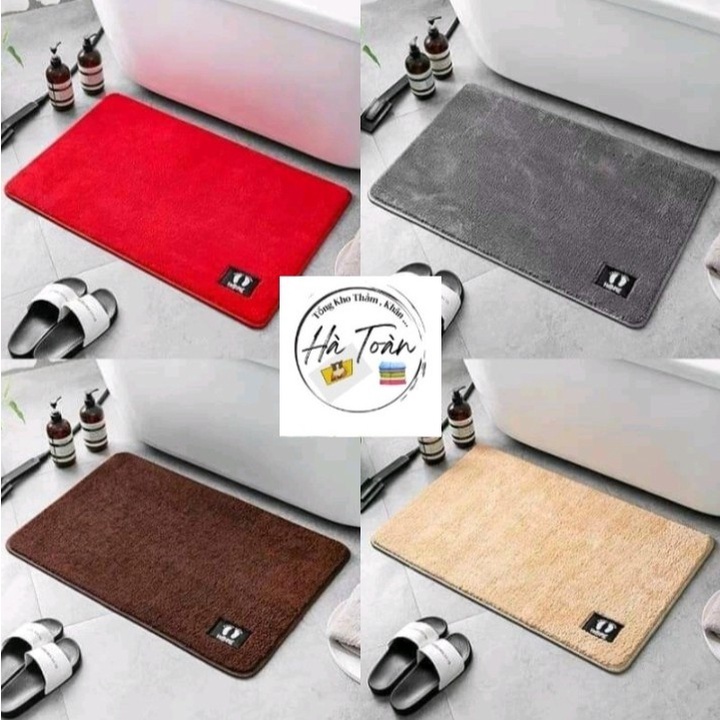 Thảm Lau Chân Len Mịn Bàn Chân Cao Cấp , Thảm Chùi Chân Siêu Mềm Mại