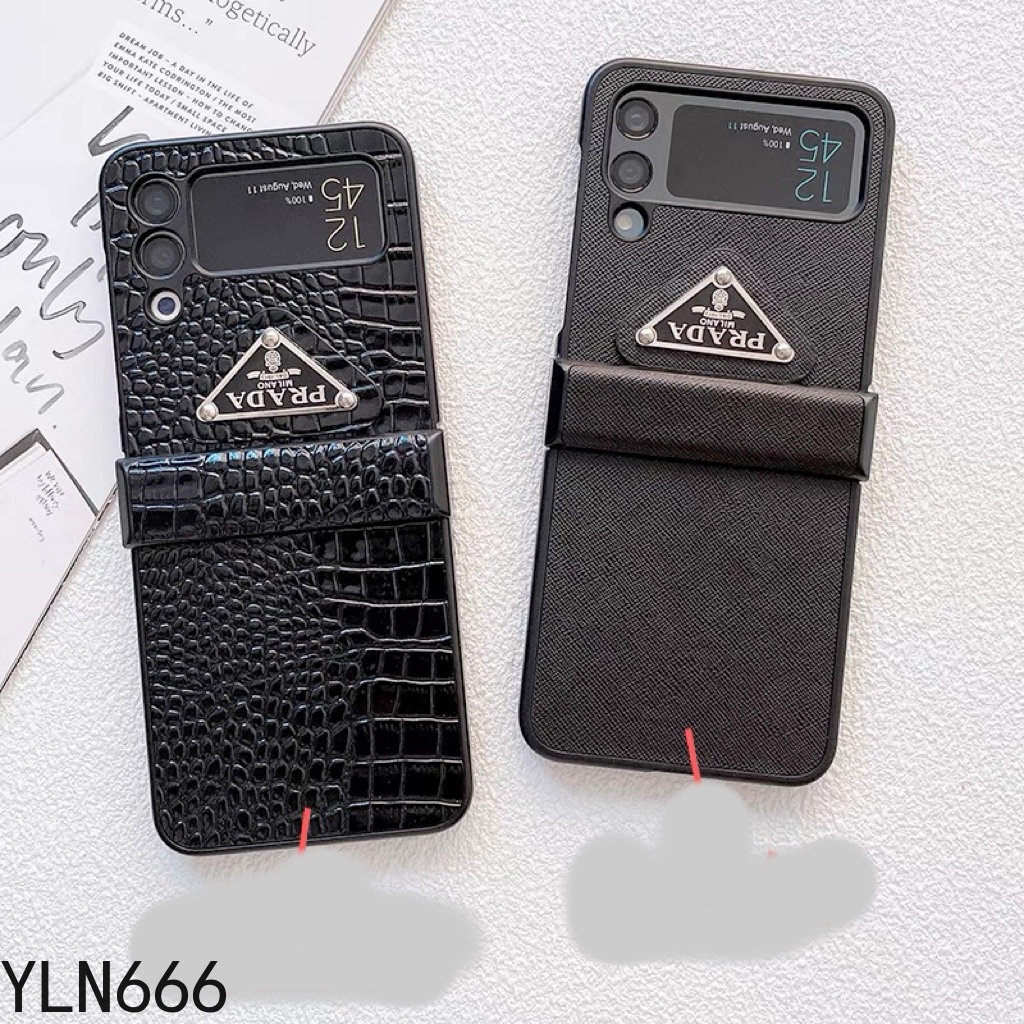 Ốp lưng gấp cổ điển chống sốc thiết kế trọn gói Vỏ điện thoại cho Galaxy Z Flip 3 4 5 6 7 7FE 5G Vỏ da PU sang trọng thời trang cho Z Flip7