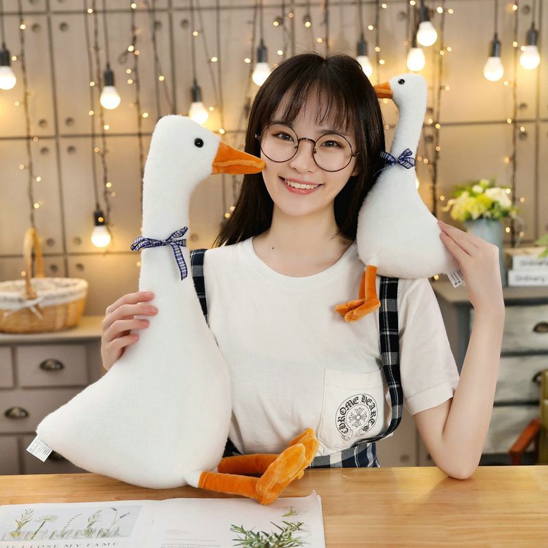 Mềm Ngỗng Trắng Sang Trọng Búp Bê Dễ Thương Gối Ngủ Hoàn Hảo Ngộ nghĩnh Ngọt Ngào Bạn Bè Quà Tặng Cho