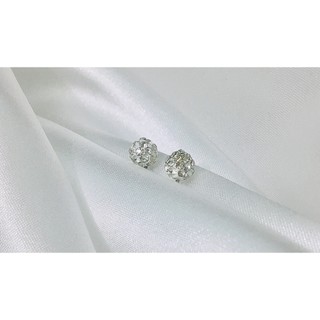 Bông tai unisex đính đá basic LINDO titan không đen, không gỉ đơn giản dễ đeo, đeo được nhiều dịp