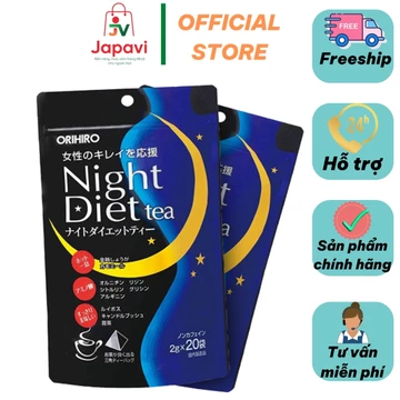 Trà giảm cân Night Diet Tea Orihiro 20 gói/túi hỗ trợ giảm cân