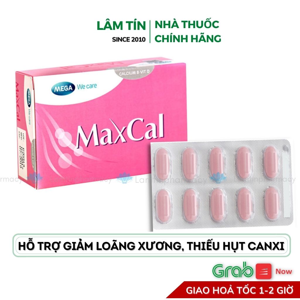 (Chính Hãng) Viên uống Maxcal hỗ trợ Giảm Nguy Cơ Loãng Xương Thiếu Hụt ...
