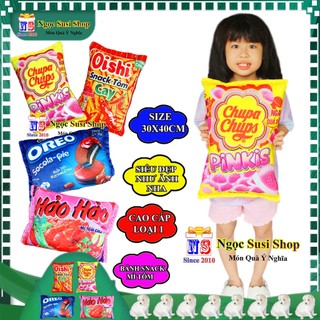 GẤU BÔNG HÌNH BÁNH SNACK GÓI MÌ NHỒI BÔNG SIÊU MỀM MỊN CAO CẤP [ GIAO NHANH]