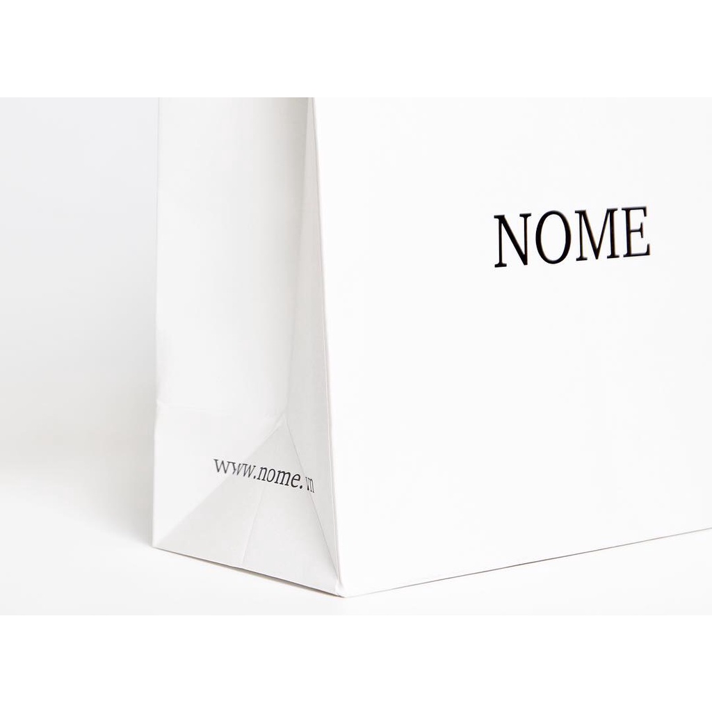 Túi giấy trắng logo NOME