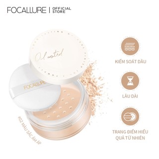 [Y133] [OIL CONTROL] Phấn Phủ Dạng Bột FOCALLURE - Kiểm Soát Dầu, Cho Lớp Trang Điểm Mượt Mà Tự Nhiên
