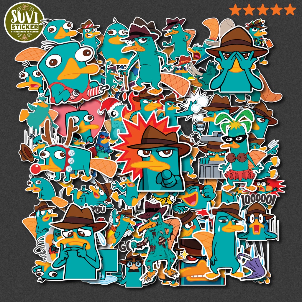 50 Sticker Perry chống nước sticker dán mũ bảo hiểm, laptop, điện thoại ...