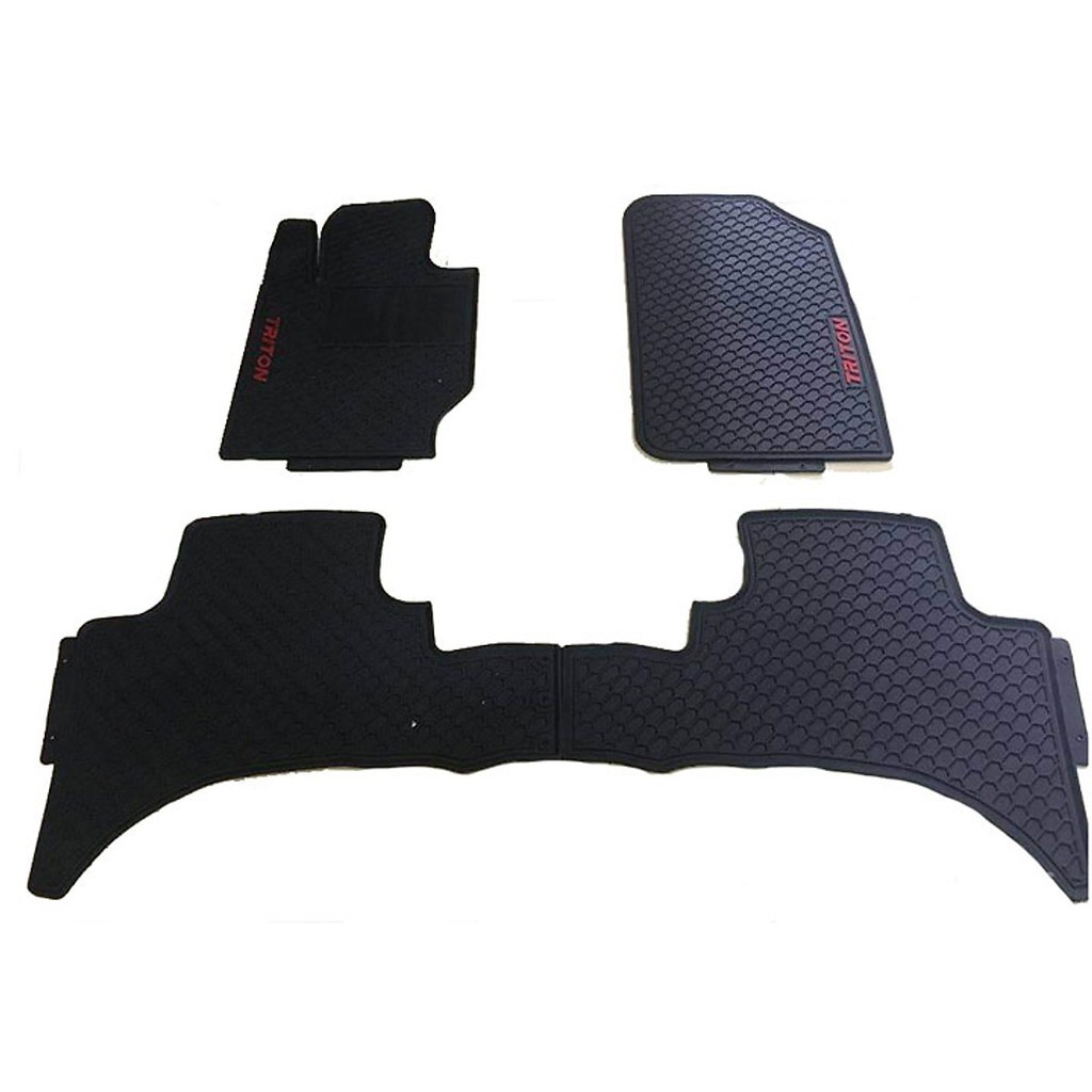 Thảm lót sàn ô tô Mitsubishi Triton 2016-2022, bộ trải sàn cao su PVC đúc, không mùi dễ dàng vệ sinh giá tốt
