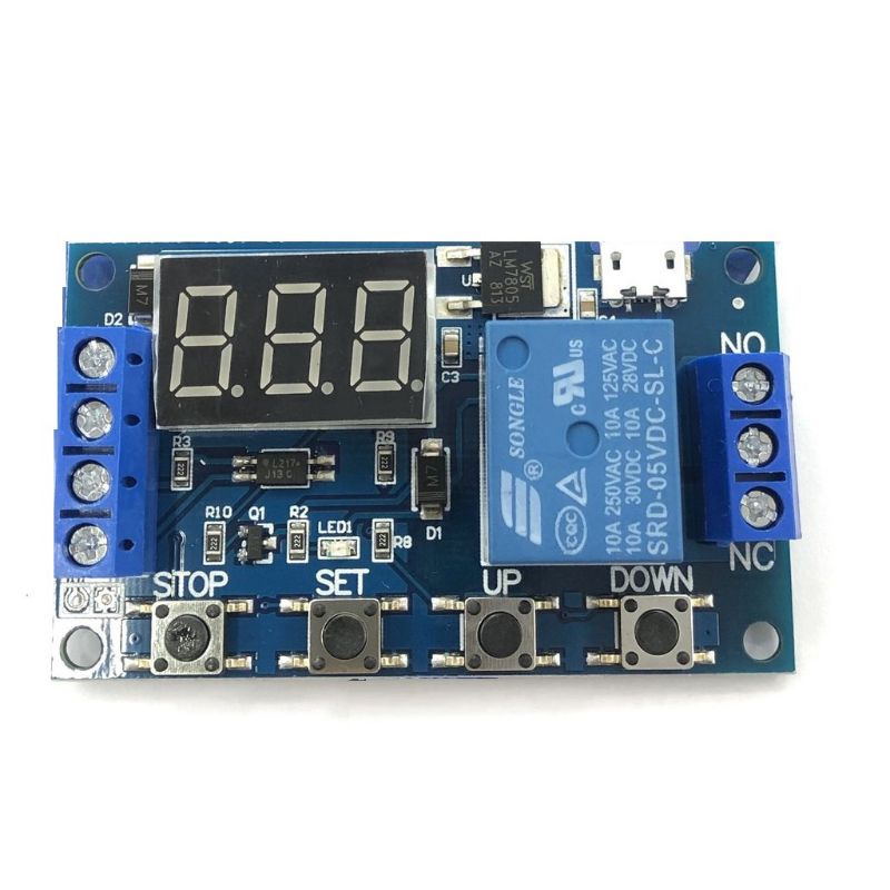 Mạch Hẹn Giờ Tạo Trễ Timer Delay Đa Chức Năng Relay DC 6÷30V 12V 24V ...