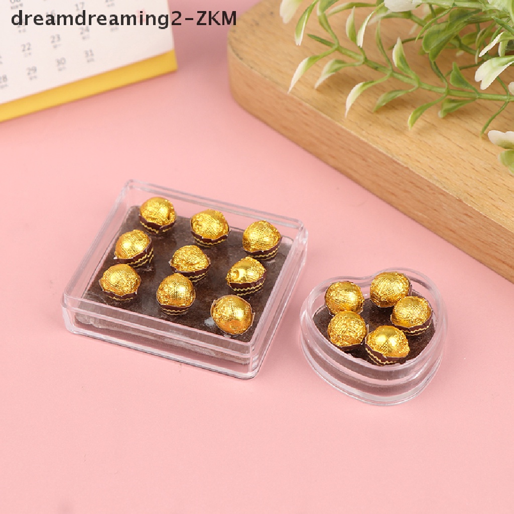[dreamdreaming] 1: 12 Nhà búp bê miniture Hộp quà sô cô la Mô hình Thực phẩm Phụ kiện nhà bếp [zkm]