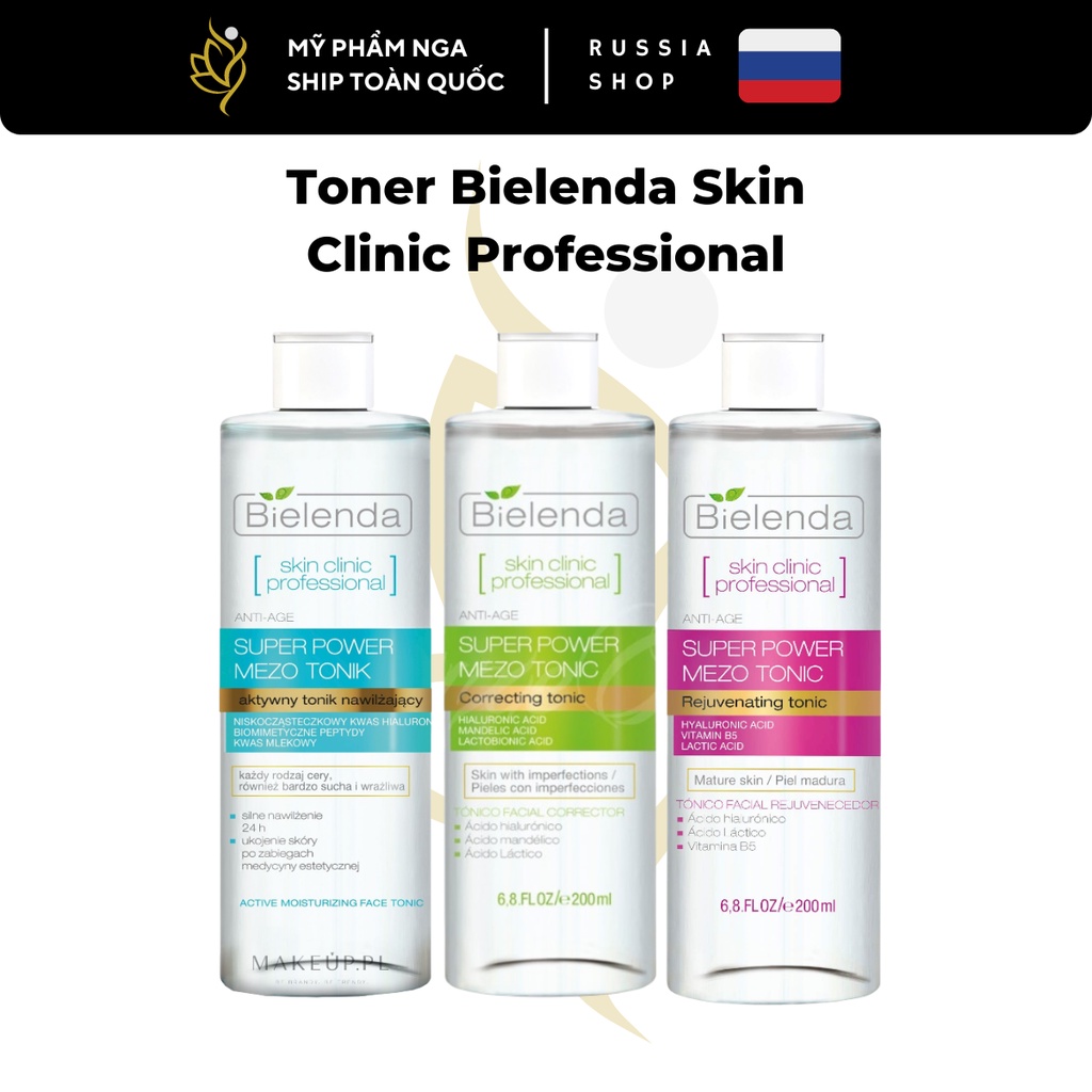 Toner Bielenda Skin Clinic Professional | Shopee Việt Nam