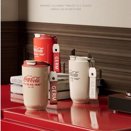 Ảnh Mầm Coca-Cola Cốc giữ nhiệt đồng thương hiệu Ủy quyền chính hãng Bể bên trong bằng thép không gỉ 316 cấp 500ML 4