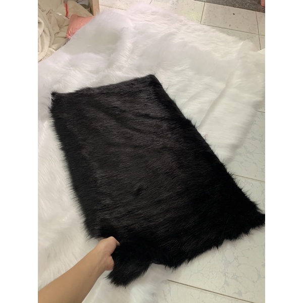 MẪU THẢM ĐEN LÔNG DÀI SIÊU DÀY - LÔNG DÀI 5CM