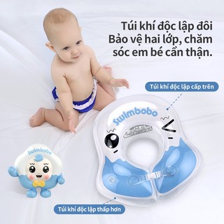 Phao Bơi Cho Bé 0-3 Tuổi, Vòng Bơi Bơm Hơi Dưới Nách An Toàn, Thiết Kế Hoạt Hình Xinh Xắn Dễ Thương