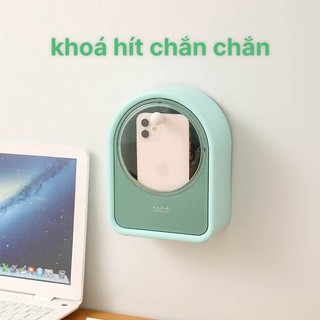 Dụng cụ đựng bông tẩy trang, Hộp đựng tăm bông Nice chất liệu nhựa treo tường tiện lợi-12662