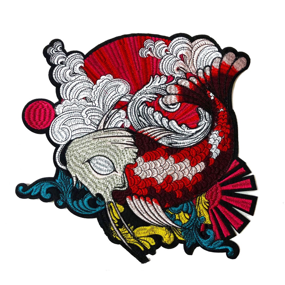 1 Sticker Ủi Thêu Hình Cá May Mắn 27 * 27CM | Shopee Việt Nam