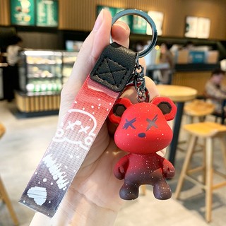 Móc khóa hình gấu bearbrick siêu cute nhiêu màu đẹp  -  moc khoa xe