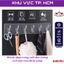Thanh nhựa dán tường trong suốt có 6 móc treo đồ đa năng, siêu dính