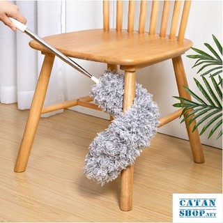 Chổi Quét Trần, Chổi Quét Bụi Gấp Gọn Tay Cầm Kéo Dài 2m8, Chổi Quét Màng Nhện Đầu Cọ Bẻ Cong Tùy Chỉnh