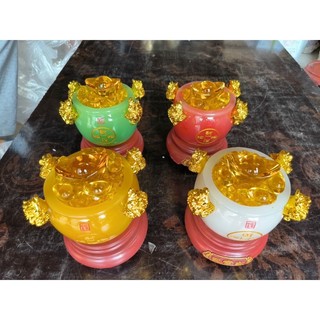Bát Tụ bảo Đế gỗ Hũ Tụ Lộc Ngọc Cao cấp Trưng Bày Ban thờ Thần tài