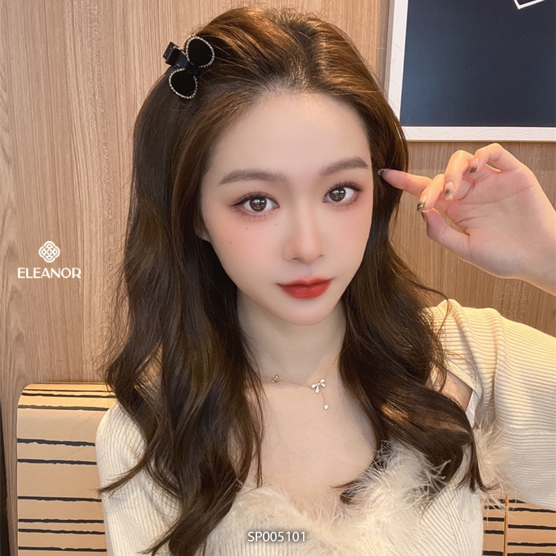 Kẹp tóc nữ Eleanor Accessories càng cua đính đá phụ kiên tóc kẹp tóc nơ tiểu thư 5101