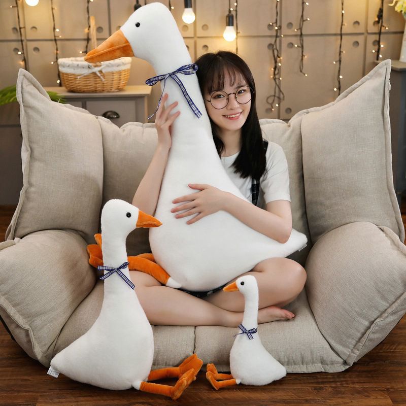 Mềm Ngỗng Trắng Sang Trọng Búp Bê Dễ Thương Gối Ngủ Hoàn Hảo Ngộ nghĩnh Ngọt Ngào Bạn Bè Quà Tặng Cho