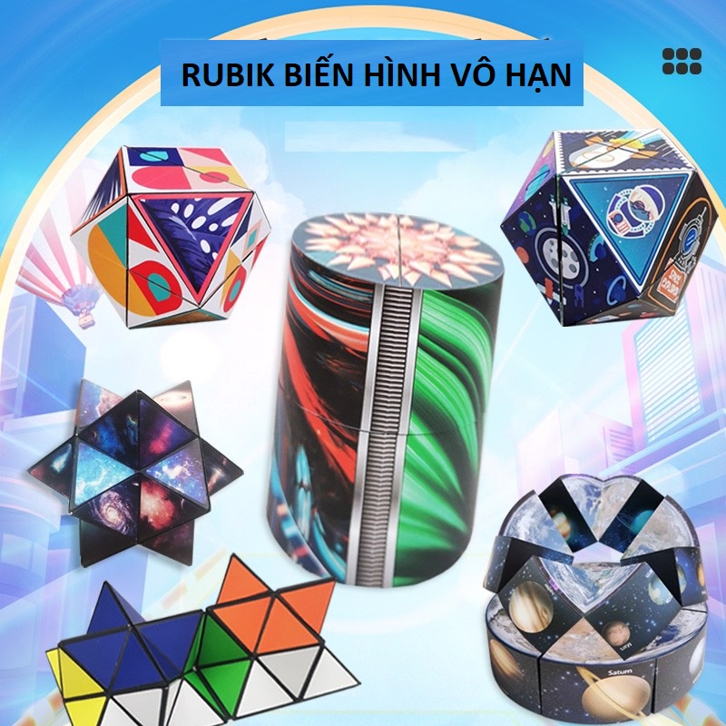 [Mua 1 tặng 1] Đồ Chơi Khối Rubik 3D, Rubik Magic Thay Đổi Hình Dạng Độc Đáo Cho Trẻ Em