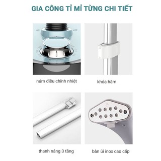 Bàn là hơi nước Qcooko, Bàn ủi hơi nước cây đứng công suất LỚN 1800W, bình nước 1,6L - Diệt khuẩn và loại bỏ mùi hôi