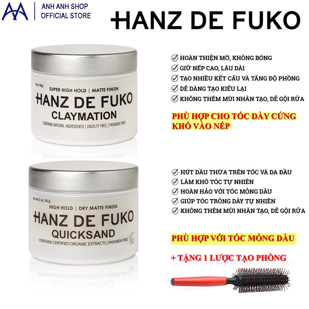 Sáp vuốt tóc nam Hanz de Fuko là một sản phẩm chất lượng, giúp giữ cho kiểu tóc của bạn luôn bền và đẹp. Nếu bạn muốn có một tóc nam thật sự chất lượng, hãy chọn sáp vuốt tóc Hanz de Fuko, bạn sẽ không hối hận.