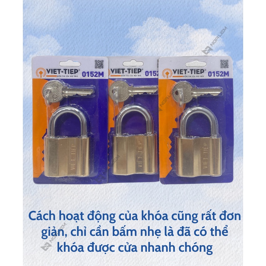 Khóa Treo Đồng 3P, 4P, 5P, 6P - Việt Tiệp (0138M, 0145M; 0152M; 0163M ...