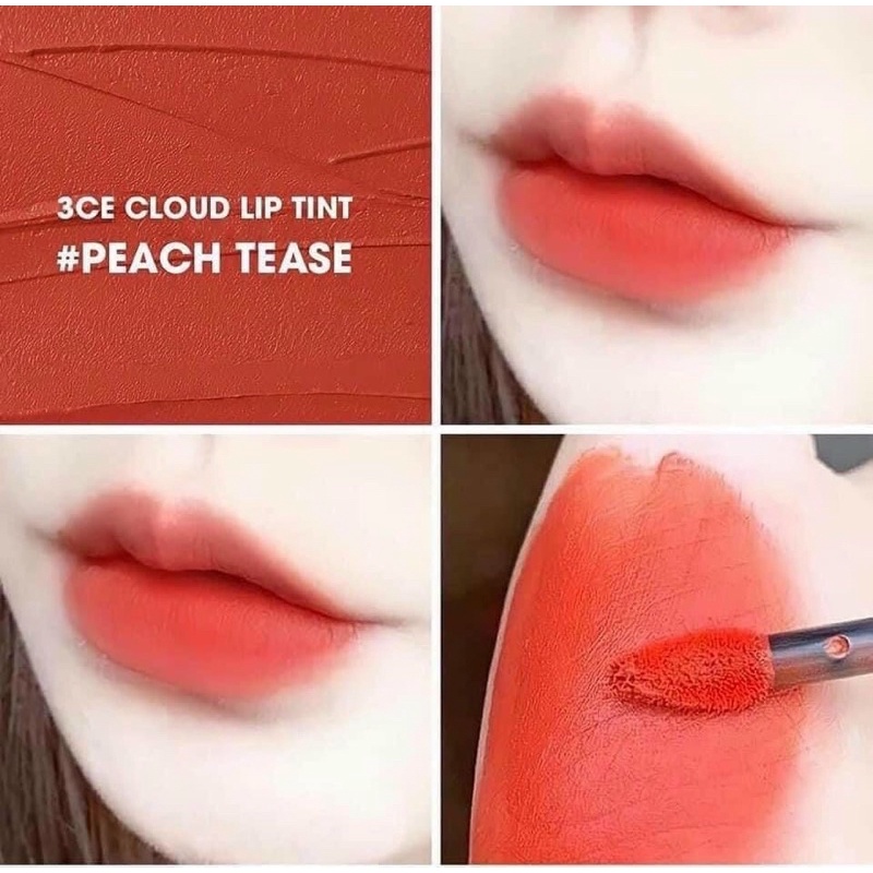 Son 3ce Cloud Lip Tint Peach Tease Shopee Việt Nam