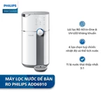 [Hàng Chính Hãng] Máy lọc nước RO để bàn Philips ADD6910, Làm nóng nhanh 3s - Không cần lắp đặt — ảnh 2