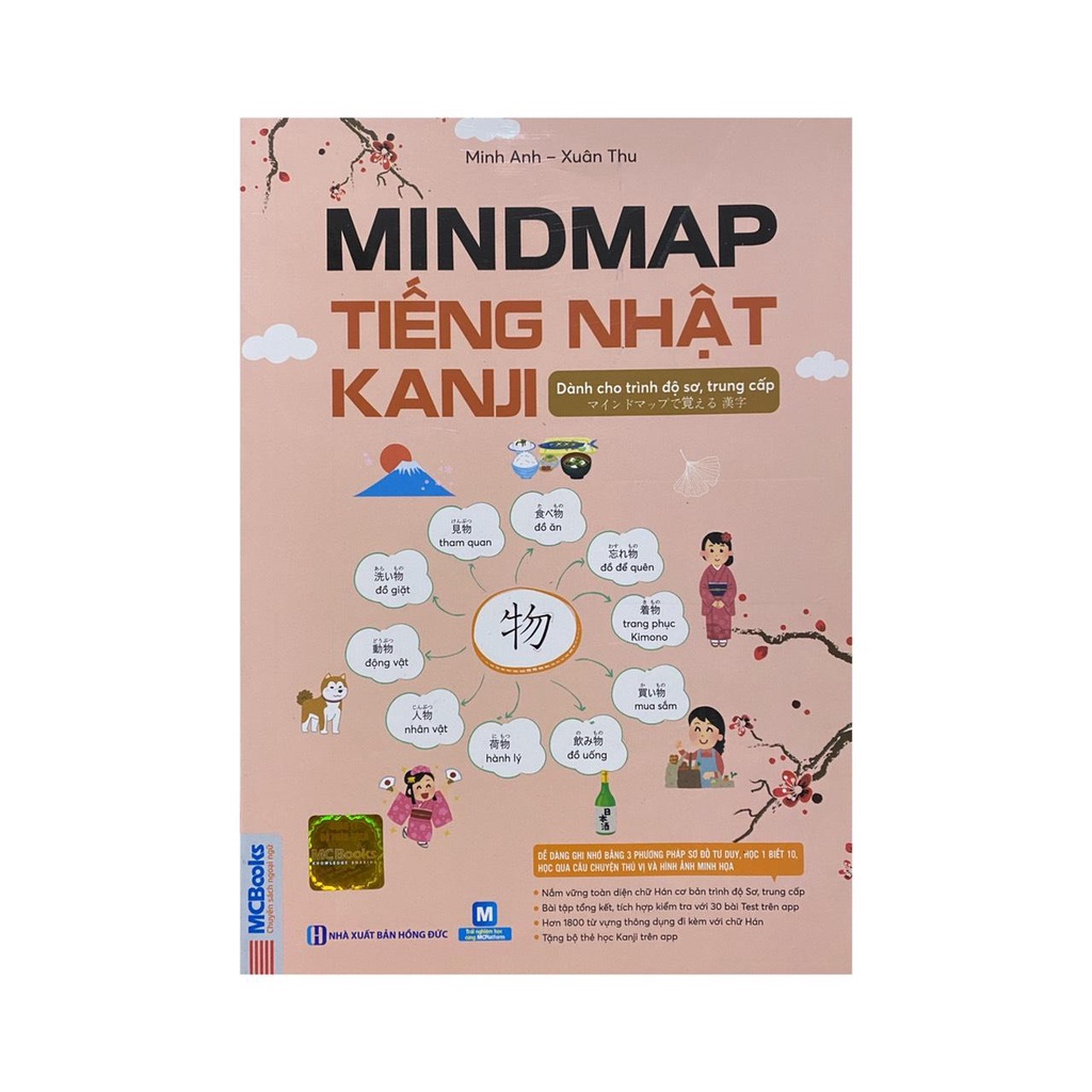 Sách - MinMap Tiếng Nhật Kanji : Dành cho trình độ sơ , trung cấp ...