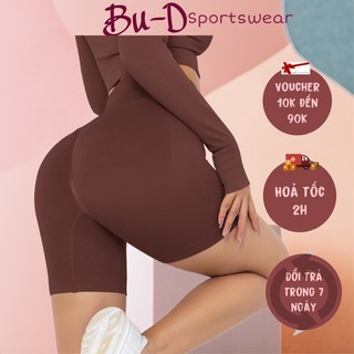 Quần ngắn biker tập gym,yoga nữ - chất dệt kim mềm mịn dày dặn(mã 271)