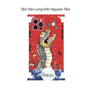 Tấm dán Skin Mặt Sau Rồng Anime FULL VIỀN Dành Cho 14 pro max , 13 pro max , 12 pro max , 11 pro max , xs max - FukiShop