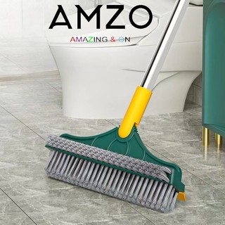 CÂY CHÀ SÀN NHÀ VỆ SINH KÈM ĐẦU GẠT NƯỚC VÀ ĐẦU CHỔI XOAY 120 ĐỘ