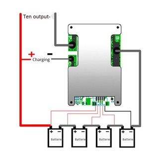 👑Bo mạch bảo vệ pin Lithium 4S 12V 100A LiFePO4 với cân bằng pin nguồn