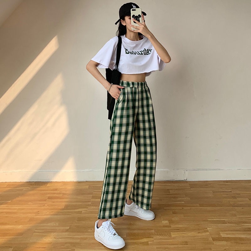 Quần Ống Rộng Lưng Cao Thời Trang Cho Nữ