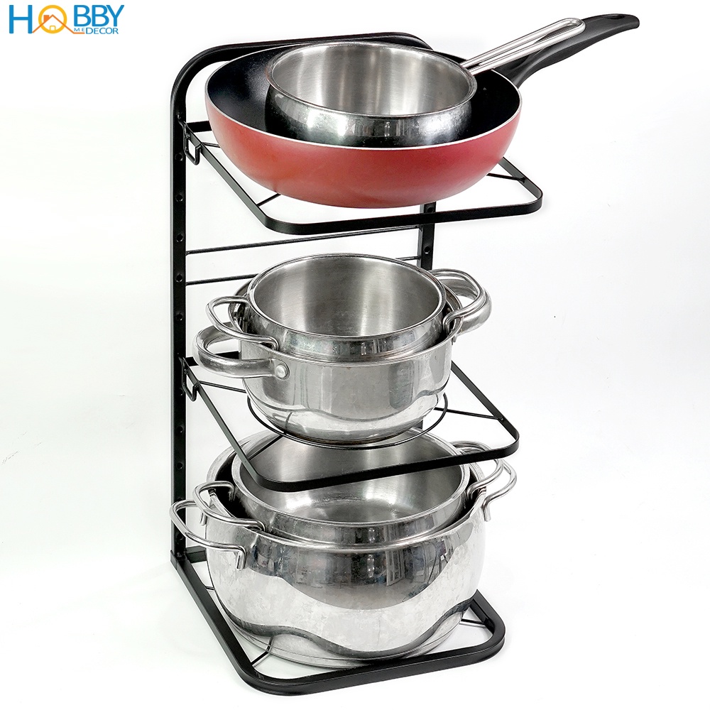 Kệ để nắp vung xoang nồi nhiều tầng tùy chọn HOBBY Home Decor KNV1