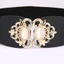 MERIGGIARE Thắt lưng co giãn rộng thời trang Váy nữ co giãn thông thường Cummerbund